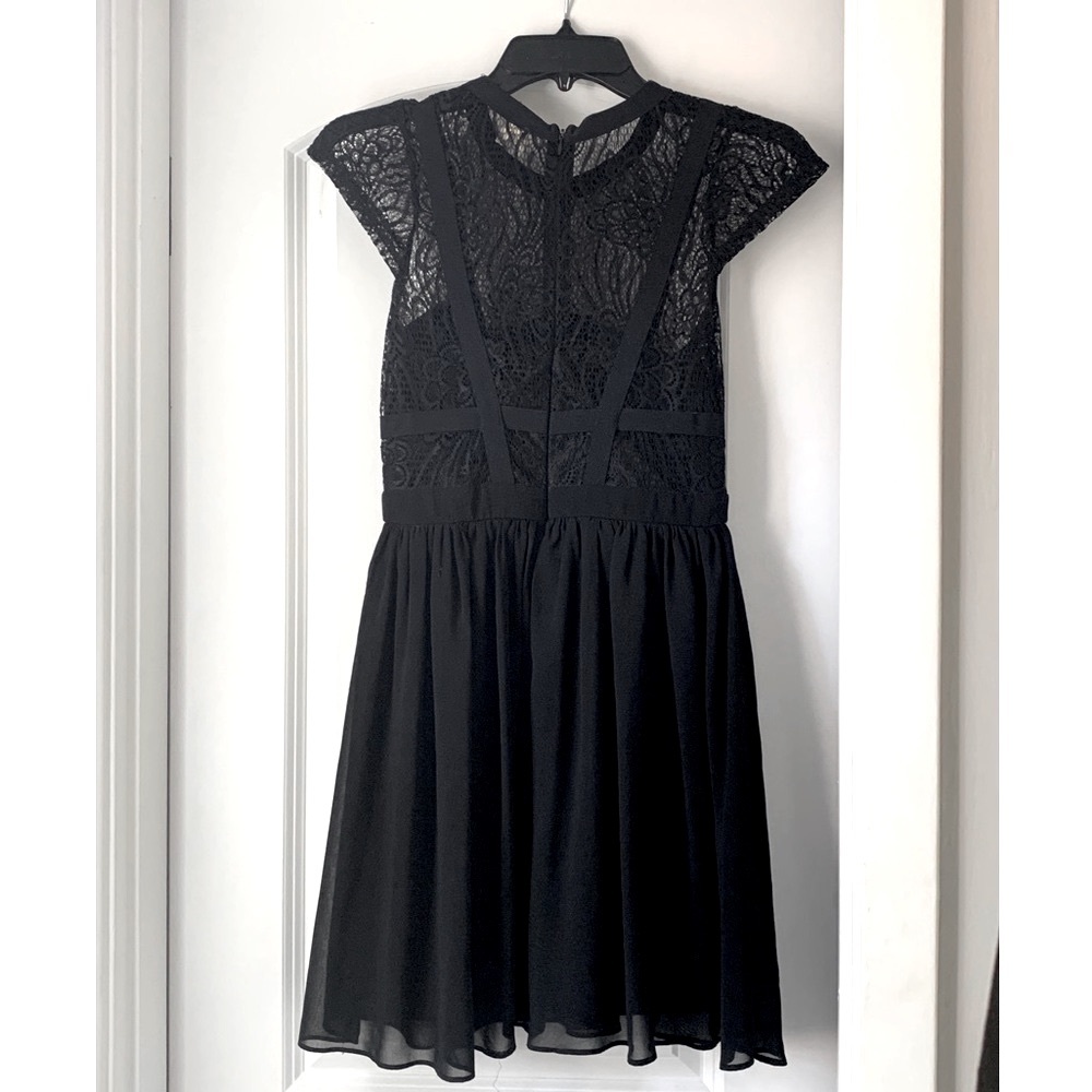 🖤 Lace Front & Back Dress